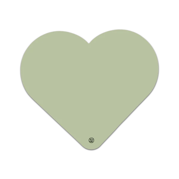 sticky green heart note