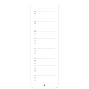 boodschappen planner - wit
