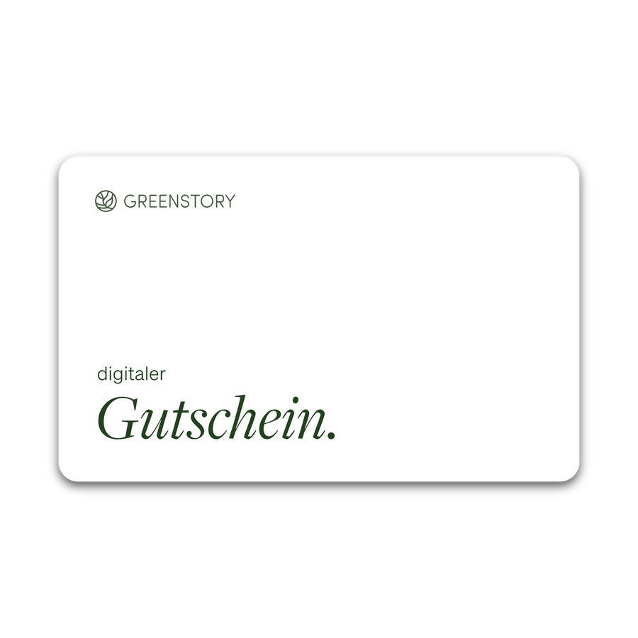 GreenStory digitaler Geschenkgutschein, weiß