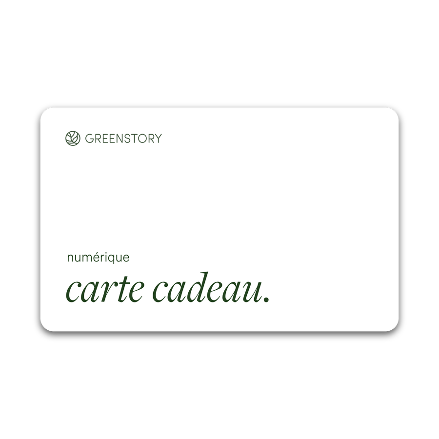 Chèque-cadeau numérique GreenStory blanc