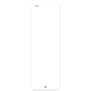 blank to-do list - white