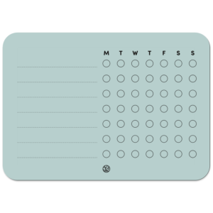 GreenStory « habit tracker » XS 14 x 10 cm bleu