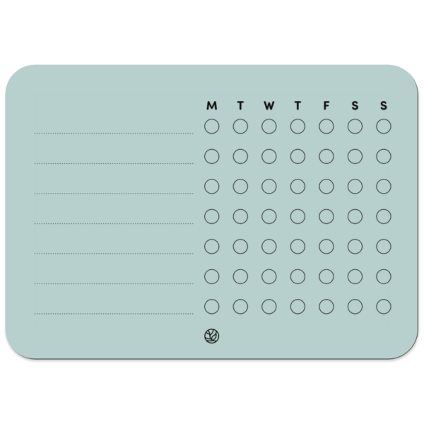 habit tracker - week