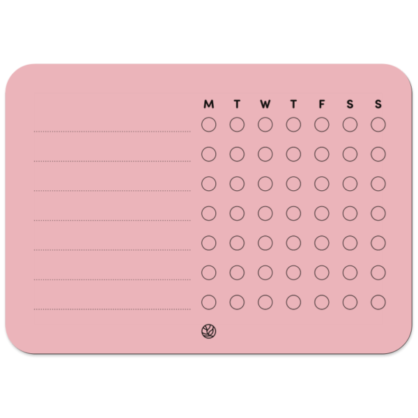 habit tracker - week