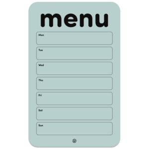 GreenStory Mini Menu Planner, 19x12 cm, Blue