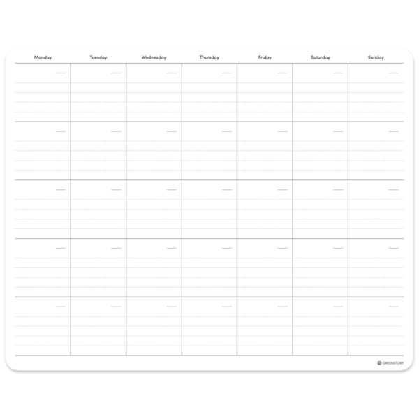 maandplanner gelijnd
