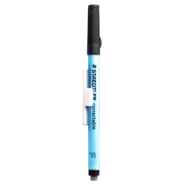 zwarte pen met sticky clip
