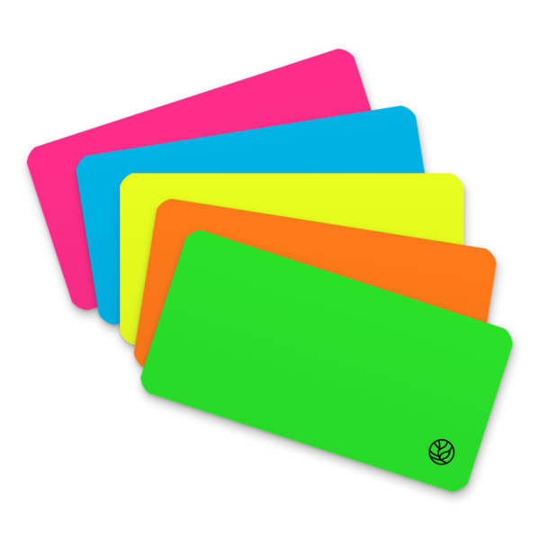 sticky tabs rechthoek - fluo 5 kleuren