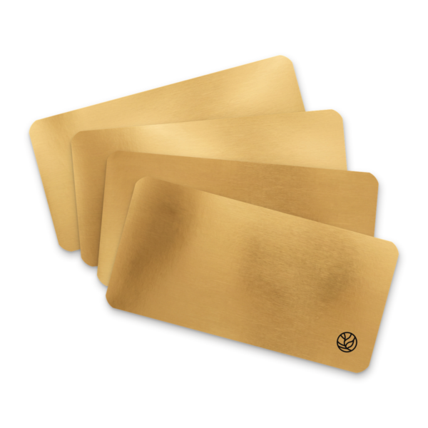 sticky tabs rechthoek - goud 4 stuks