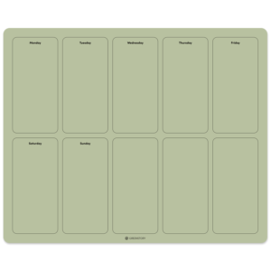 sticky weekplanner - groen, L